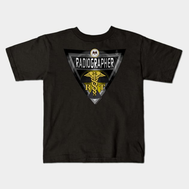 Radiographer Essentials Shield Kids T-Shirt by J. Rufus T-Shirtery